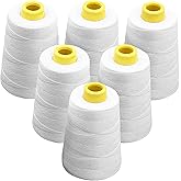 Moonshan 6-Stranded Sewing Thread Heavy Duty Spool Industrial Sewing Thread for Bag Sewing Machine Bag Closer Machine