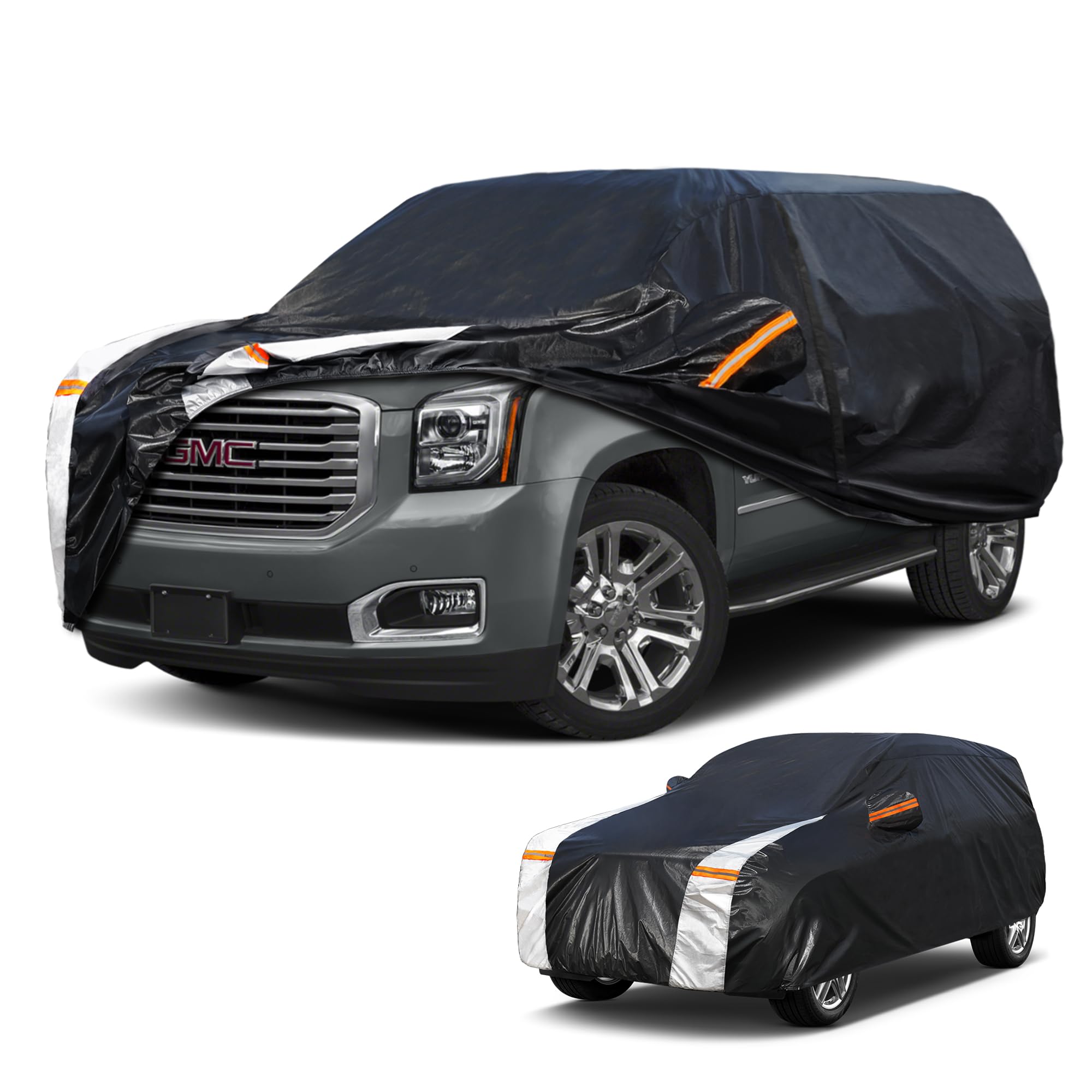 Photo 1 of Cotryvox Large SUV Car Cover for GMC Yukon 100% Waterproof All Weather, Heavy Duty Outdoor Full Exterior Covers Rain Sun Wind UV Protection.