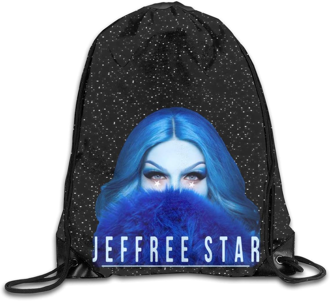 Men Women Brave Jeffree Beauty Blogger Star Gym Drawstring Drawstring Backpacks Shoulder Bags Sport Sack Backpack for Home Travel Exercise Beam mouth package A3406