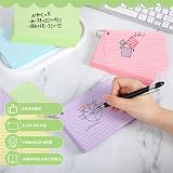 Thboxes 360 Pcs A6 Ruled Index Cards with Metal Binder Ring Double-Sided view 3