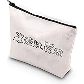 XYANFA Cute Pigs Makeup Bag - Pig Lover Gift - Animal Lover Zipper Pouch - Gift for Pig Farmer - Women (Pigs Makeup Bag)