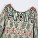 EFINNY Women Bohemian Long Sleeve Slim Tunic Beach Dress
