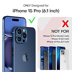 TAURI for iPhone 15 Pro Case, Compatible with