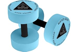 Water Gear Resistance Bells - Water Fitness and Pool Exercise - Intense Workout Without Added Stress - Easy on Joints