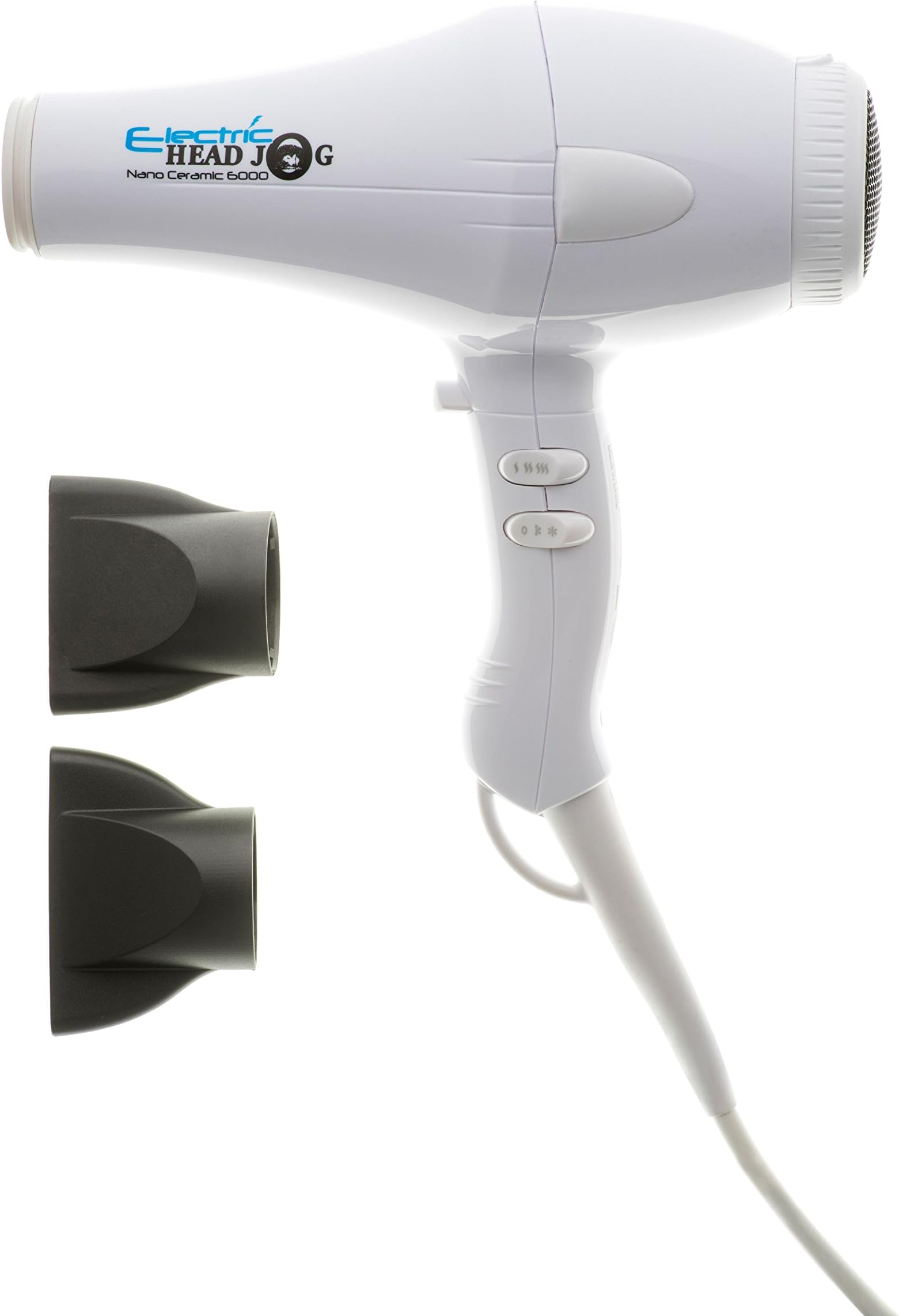 HAIRTOOL 6000 White Electric Head Jog Nano Ceramic Hairdryer,93475