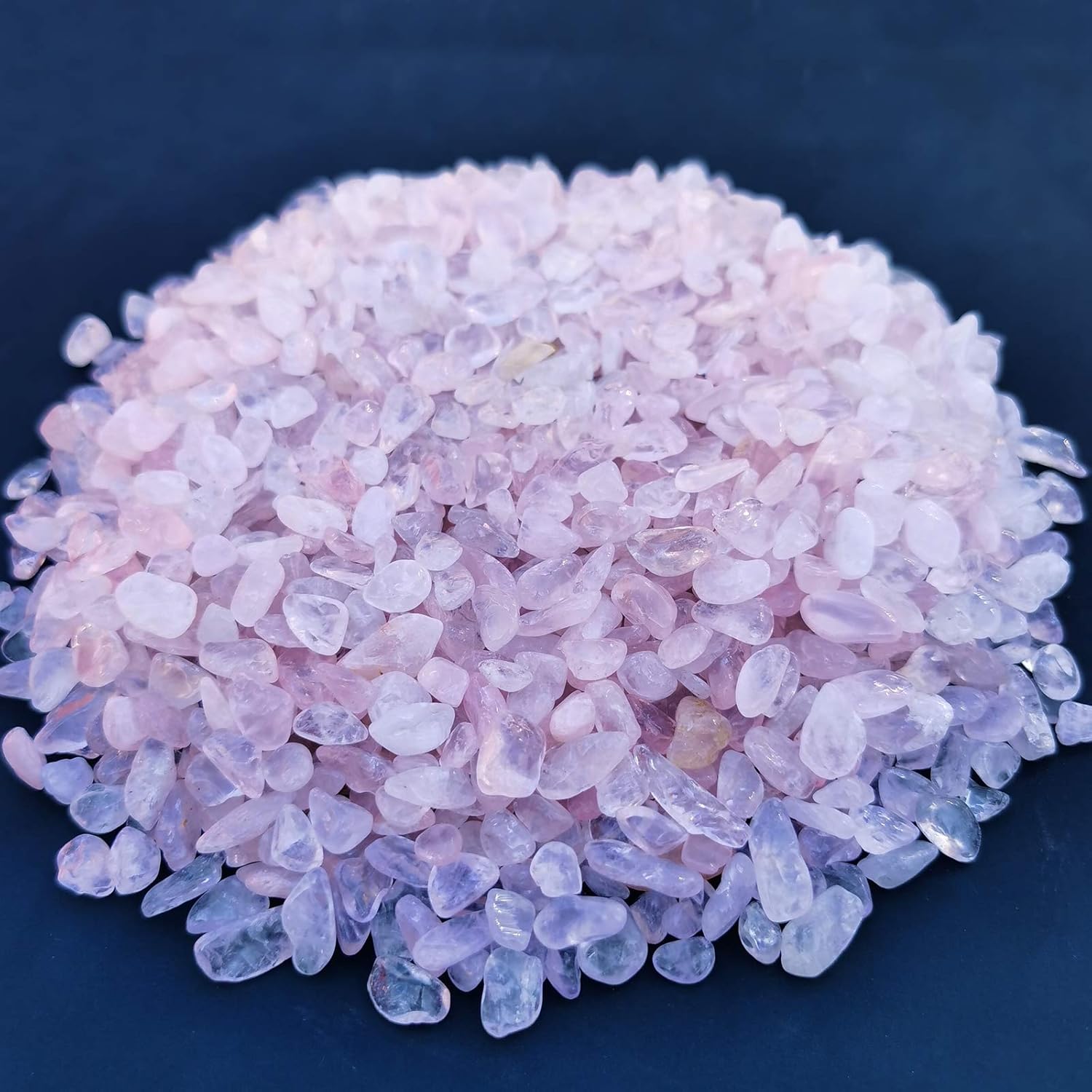 Hardscaping Materials - SACKORANGE 2 Pounds Pink Crystal Tumbled Chips Stone Crushed Crystal Quartz Irregular Shaped Stones for Plants Cacti & Succulents Bedding, Vase Filler, Landscape Bottom Decoration