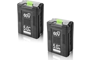 2Packs 60V 4.0Ah Replacement for Greenworks Pro 60V Battery,Compatible with Greenworks 60Volt Batteries & 75+ Power Tools LB6