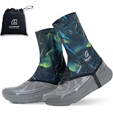 HIGH EXPERIENCE Trail Gaiters Running Ankle Low Shoes Gators for Women Men | Breathable, Lightweight, Adjustable, Leg Gaiters, Ultralight Sandproof, Hiking