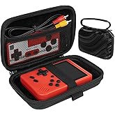 TOCCOOL Handheld Game Console Carrying Case, Protective Travel Retro Mini Game Console Box for Charging Cable, Earphones, Batteries, and Accessories (Black)