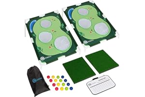 SIDELINX Golf Cornhole Set - Golf Yard Game - Chipping Practice Set for Both Indoors and Outdoors - Perfect Golf Gift for Men