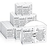 Sinmoe 60 Bulk Funeral Tissues Keepsakes Memorial Facial Pocket Tissues Favors Inspirational Poem 3 Ply Mini Travel Size Tissue Packs Memorial for Guests Relatives Family