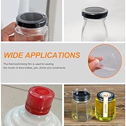 Rustark 1250Pcs Clear PVC Perforated Heat Shrink