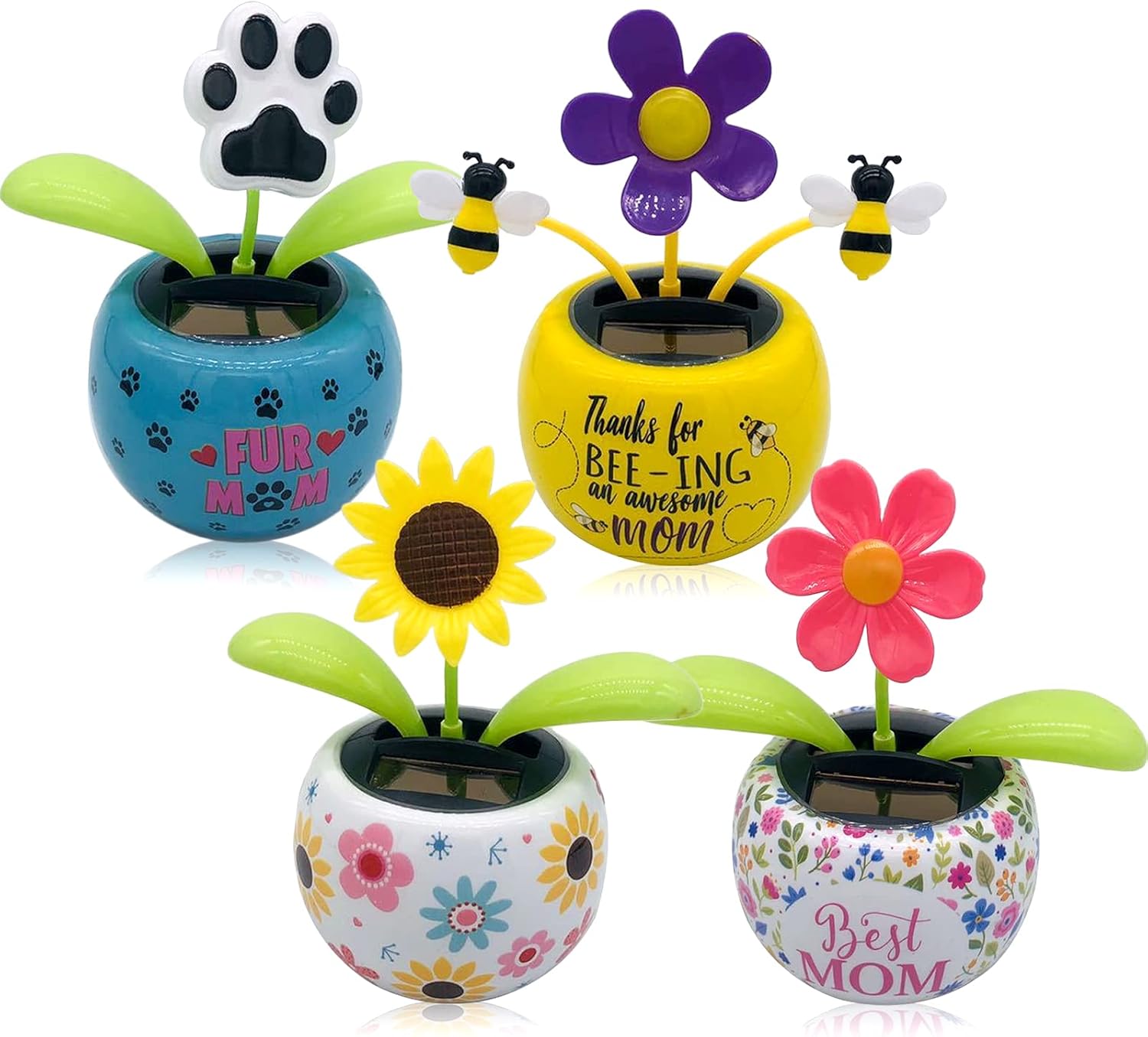 High Quality Merchandise And Convenient Honest Service Geoyien Car Dancing Flower Painted Dancing Sunflowers Shaking Head Car Ornaments Solar Powered Dancing Flower Swinging Dancer Toys 4 Pcs Authentic Whichorthopaedicimplant Com