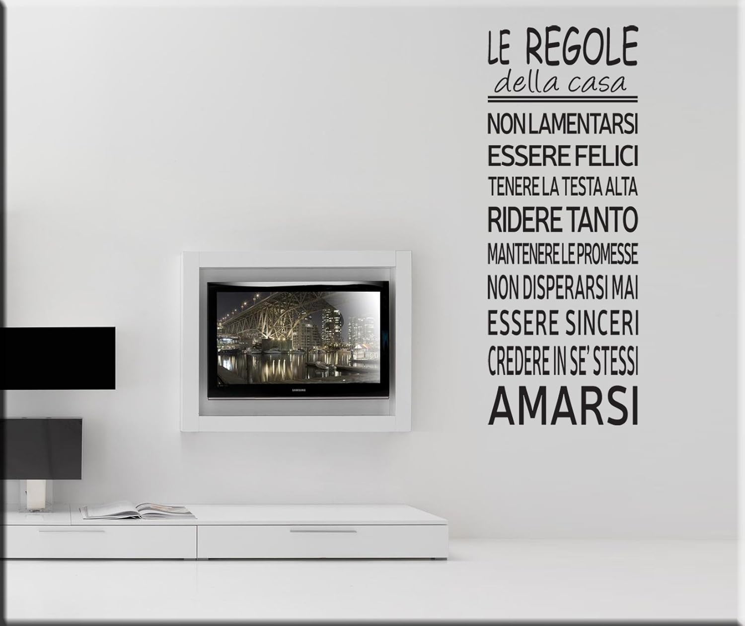 Frasi Da Mettere In Bagno Regole del Bagno Wall Sticker Adesivo da muro Adesivo4You