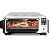Kitchen Elite 8 in 1 Digital Toaster Oven Air Fryer Combo with Touch Panel and 12 Inch Pizza Capacity, Stainless Steel, Silver