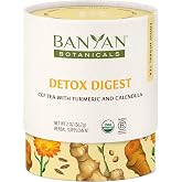 Banyan Botanicals Organic Detox Digest CCF Tea, 2 oz - Herbal Loose Leaf Tea with Turmeric &amp; Ginger for Digestion &amp; Cleansing - Non-GMO, Sustainably Sourced, Caffeine Free