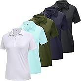TYCTOS Women's Polo Shirts Athletic Golf Shirts Women Lightweight Womens Polo Shirts Short Sleeve Quick Dry Womens Shirt