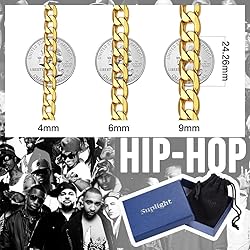 Suplight Stainless Steel Cuban Link Chain for Men