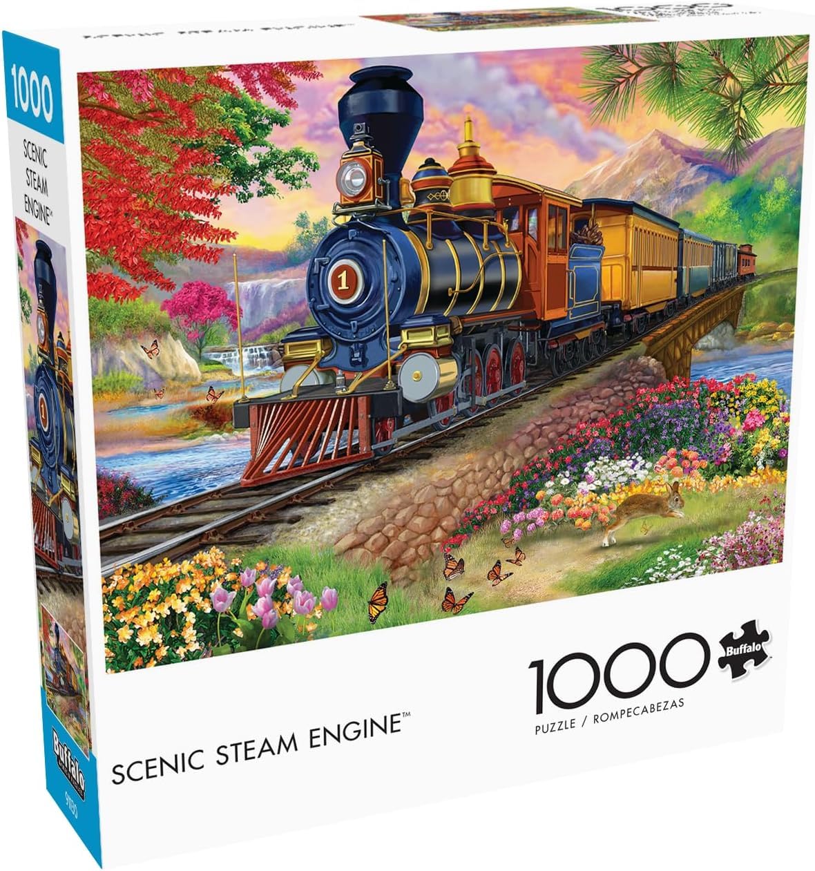 Buffalo Games - Scenic Steam Engine - 1000 Piece Jigsaw Puzzle