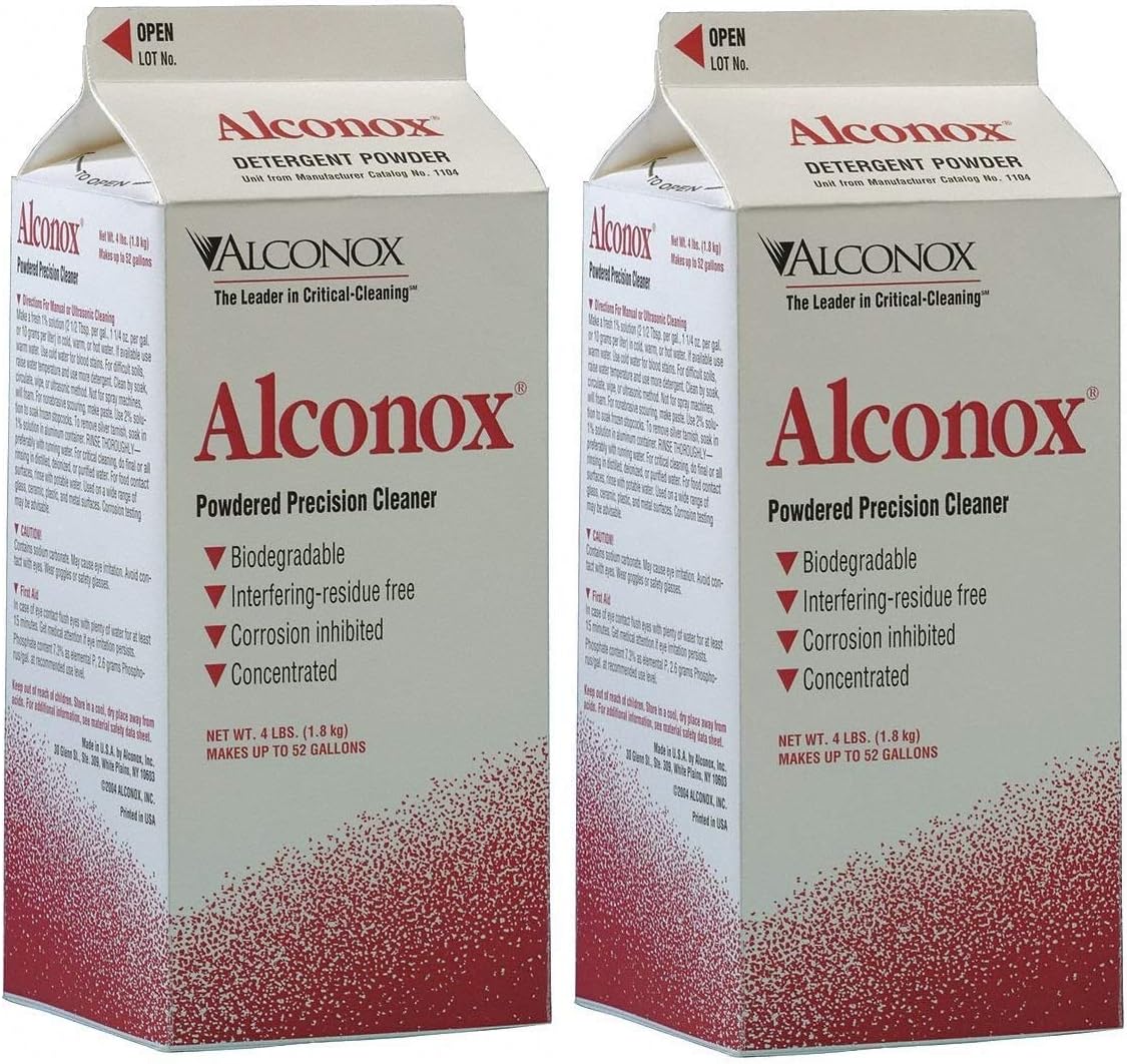 Alconox Detergent Cleaning Concentrate 4 lb. Container (Тwo Рack)