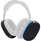 WC ShellZ Max - Protective Headphone Exterior Shell Covers for Airpods Max Made by Wicked Cushions | Made with Premium Silicone | Black