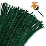 Giwrmu 100 Pieces Pipe Cleaners Chenille Stem, Dark