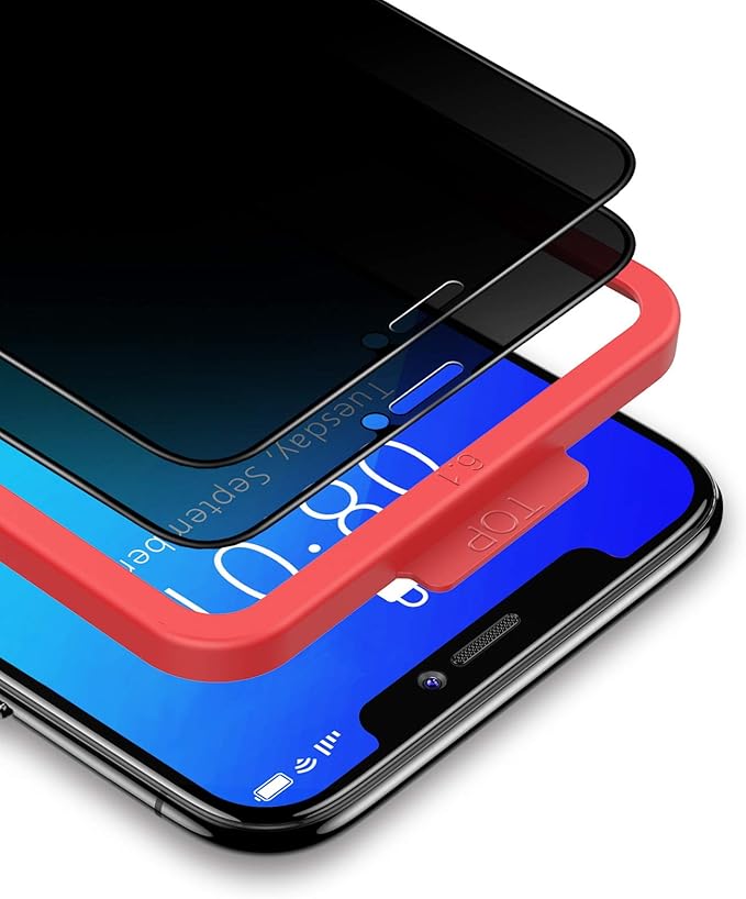 BANNIO Verre Trempé Anti Espion pour iPhone 11 Pro/iPhone XS/iPhone X