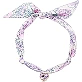 Pychee Scarf Necklace for Women Bandana Necklace with Gold Plated Pendant Heart,Cross,Moon, Fashion Jewelry Gifts