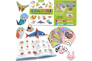 hapray Origami Kit for Kids Ages 5-8 8-12, with Guiding Book, 152 Paper with 72 Patterns, DIY Art and Craft Projects, Beginners Children's Day Gift Boy Girl
