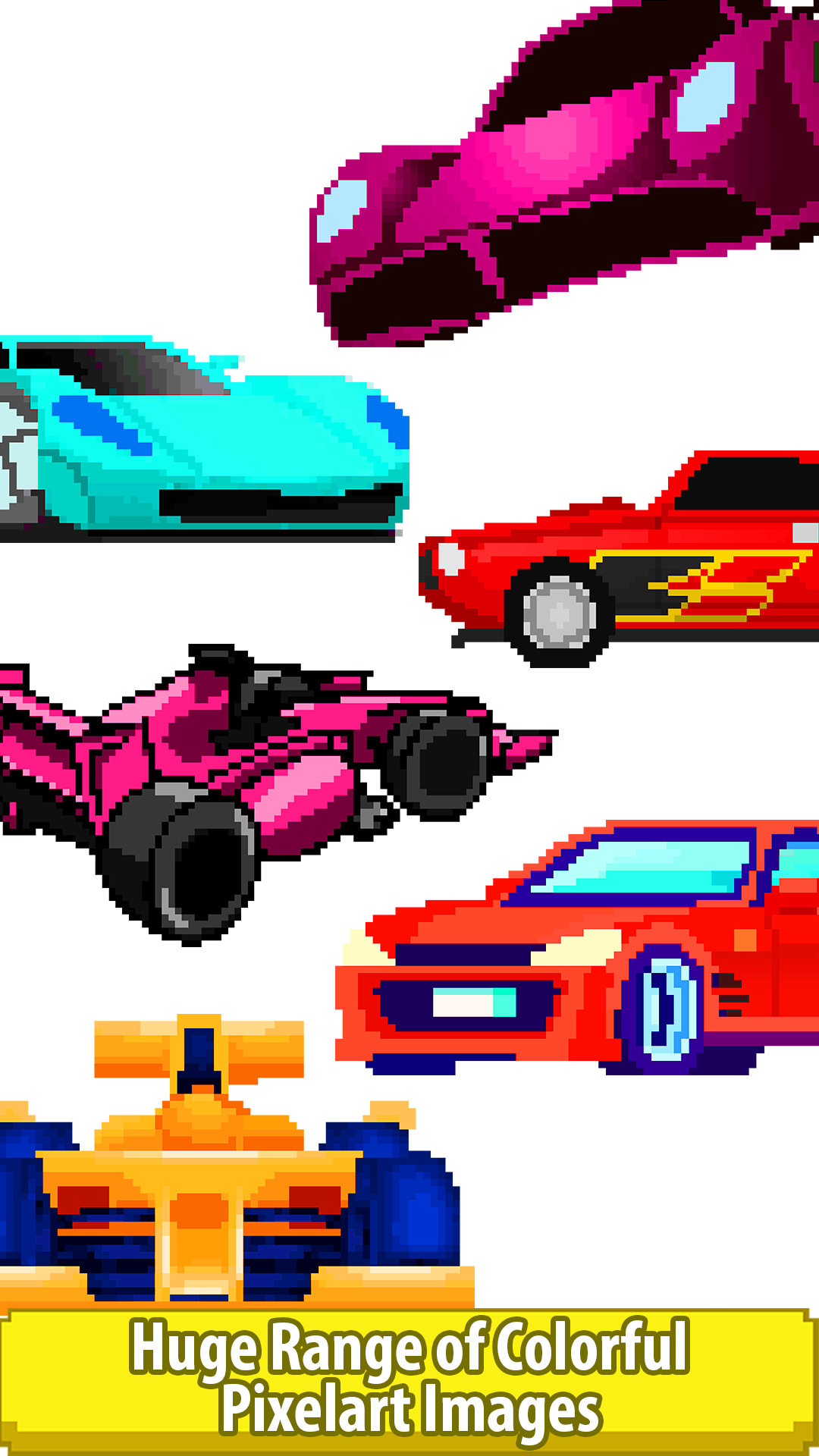 Racing Cars Pixel Art Paint by Number, Sandbox Coloring PagesAmazon.inAppstore for Android