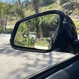 Ampper Large Frameless Blind Spot Mirrors Pack of 2 - 2.72 x 1.69 in view 3