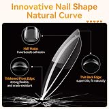 Makartt Short Almond Nail Tips 510pcs 15 Sizes Full Cover False Nails view 2