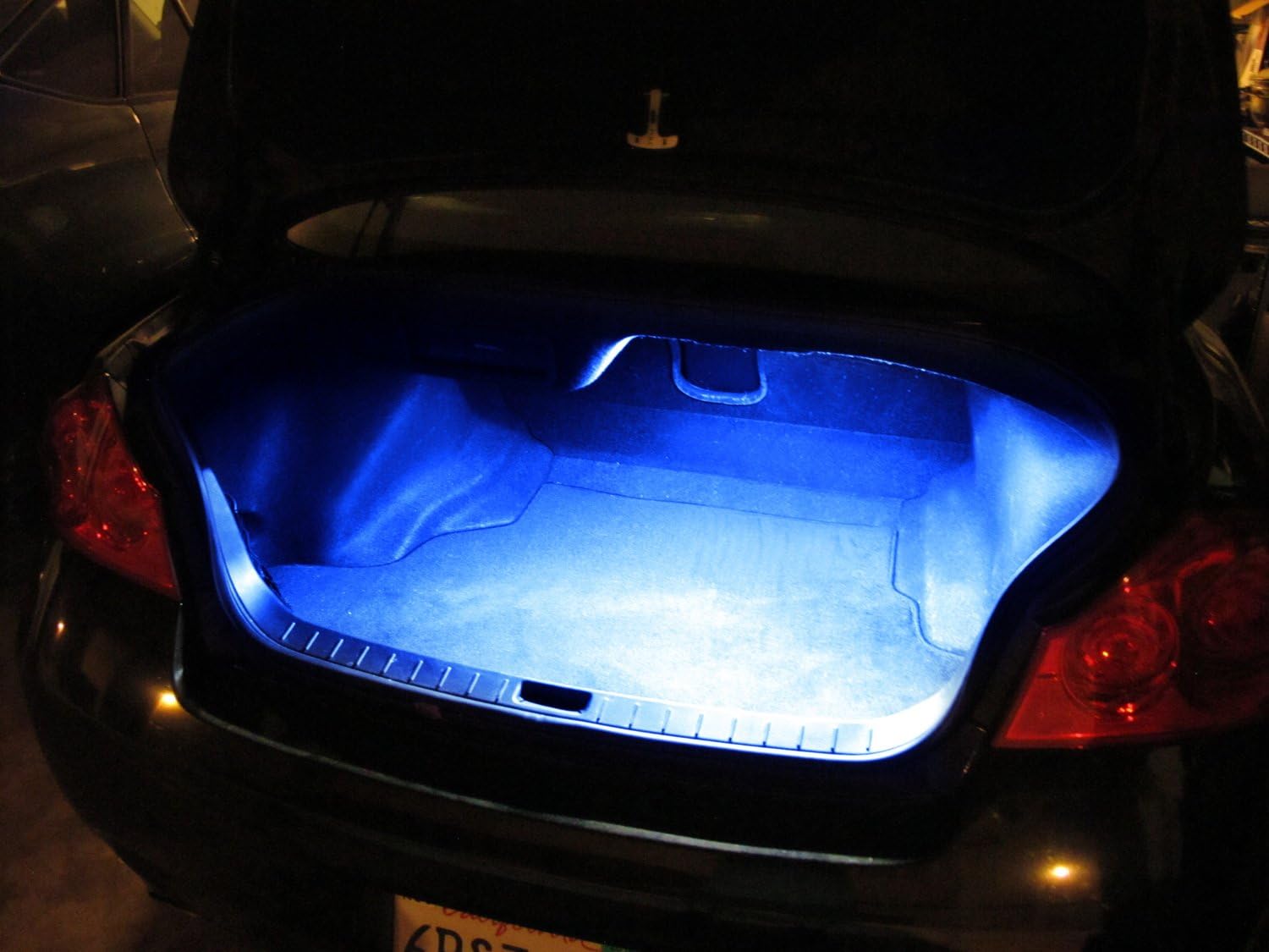 iJDMTOY (1) 18-SMD-5050 LED Strip Light Compatible With Car Trunk Cargo Area or Interior Illumination, Ultra Blue: Automotive