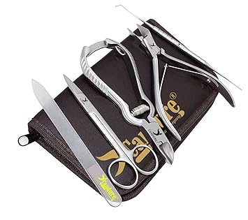 Fußpflege-Set für eingewachsene Zehennägel Nagelknipser Podologie 5 teilig