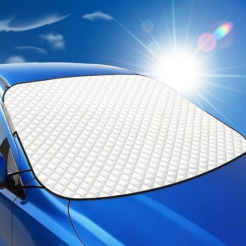 Windscreen Cover, Windscreen Cover, Ultra Thick Windscreen Cover, Car Sun Protection, Waterproof, Ideal for Summer, Protects Against Sun and Heat