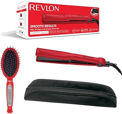 REVLON Ultra Straight and Smooth Styler Set 200°C Fast Heat Ceramic Plates