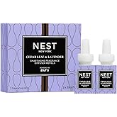 NEST New York Smart Home Fragrance Diffuser Refill Smart Vials, Cedar Leaf & Lavender - Set of 2 - Designed for NEST x Pura 3 and NEST x Pura 4 Diffusers - Cruelty Free, Vegan