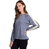 RBX Active Women's Fashion Regular/Cropped Length Lightweight French Terry Pullover Sweatshirt