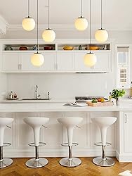 ykolupty 3-Light Black Chandelier with White Globe