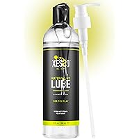 XESSO Water-Based Toy Lube, 354mL, Toy-Safe Personal Lubricant, All-Natural Without Glycerin & Parabens, Non-Staining, Slippe