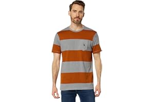 U.S. POLO ASSN. RUGBY STRIPE JERSEY T-SHIRT WITH POCKET