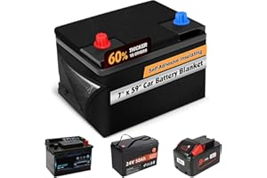 TWAKAP 7" x 59" Car Battery Insulation Kit, Car Battery Wrap Blanket with Self-Adhesive Backing, Resistant to Extreme Temperatures, Fits Universal Vehicle Batteries