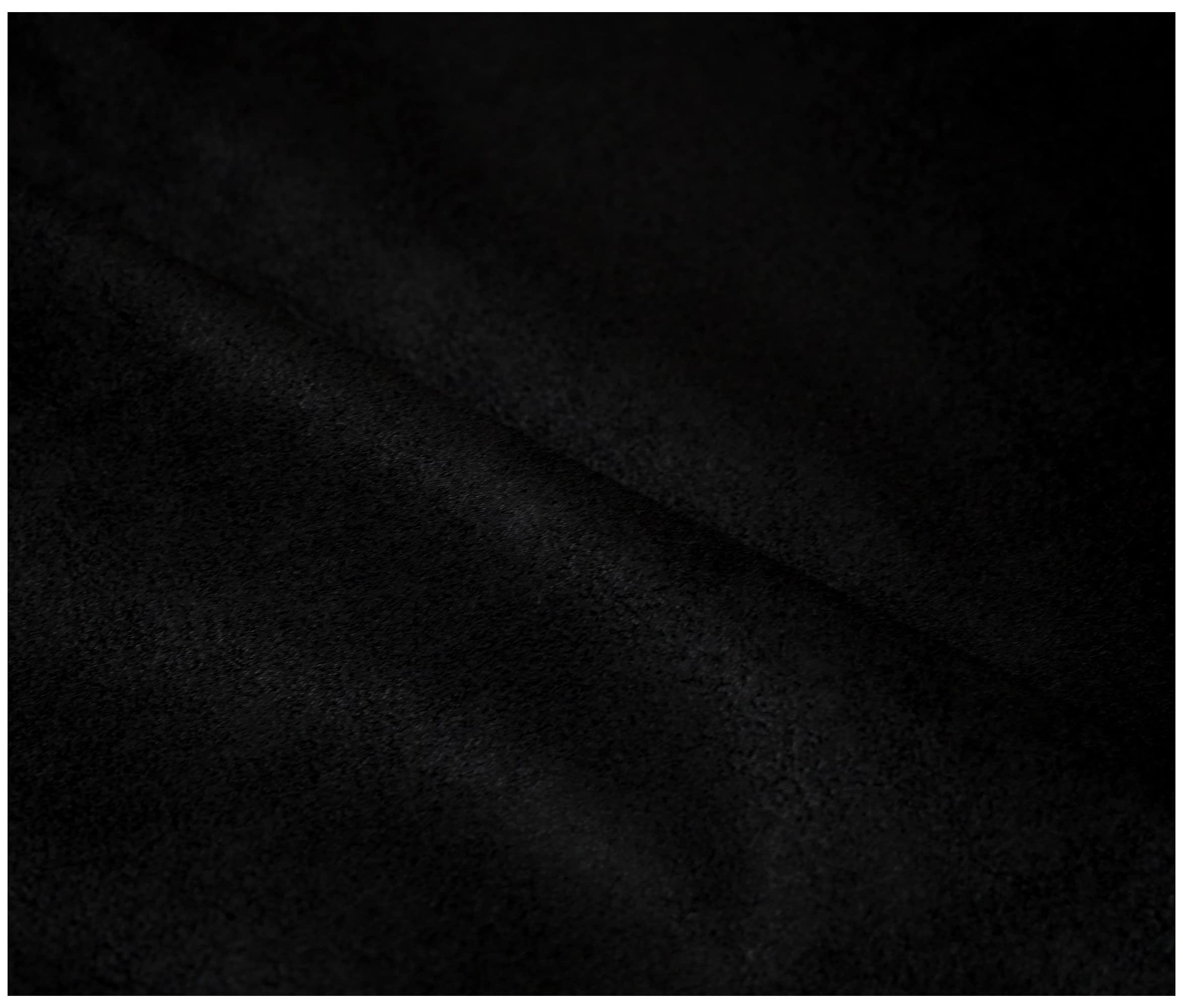 Faux Suede Soft Touch Leatherette Upholstery Fabric for Furnishings Cushions Curtain (300 x 150cm (3 Metre), Black)