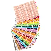 TAB Datafile Color-Coded Alphabetic Label Sheets, Complete Set A-Z, Half-Size, 26-256 Label Sets/Pack