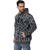 VANLENS FR Men's Flame Resistant Heavyweight Fleece Zip-Front 10.5OZ Hooded Sweatshirt FR Hoodie for Men