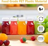 HXC 12-Pack 4oz/120ml Juice Bottles with Lids PET Plastic Reusable view 4