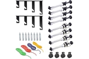 DIMOTLIYOR Photography Backdrop Wall Mount Roller System 4 Support Rollers, Manual Photo Background Ceiling Holder, Including 2 Four-fold Hooks, 8 Expand Bars, 4 Chains, for Home Studio Live Shooting
