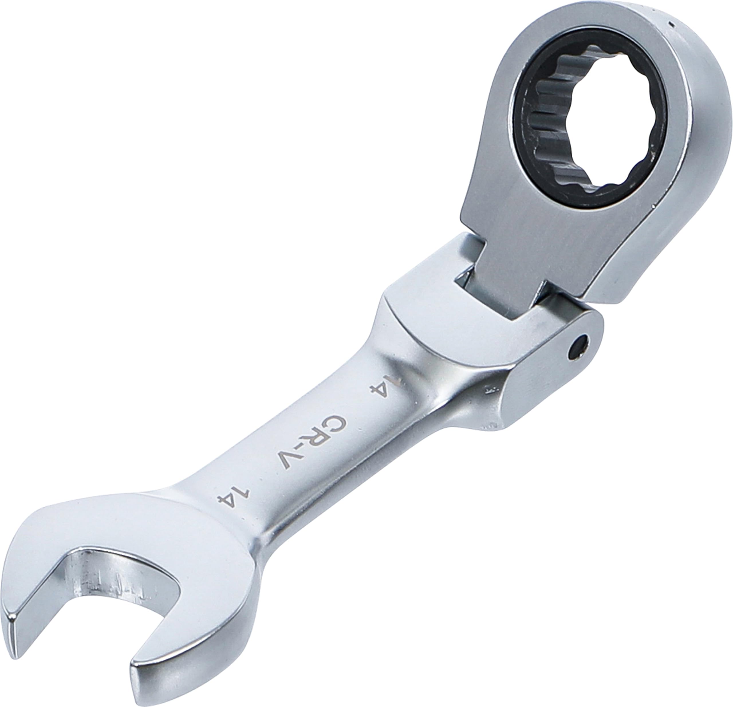 BGS 6914 | Ratchet Combination Wrench | short | adjustable | 14 mm