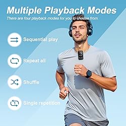 128GB MP3 Player - Clip MP3 Player with Bluetooth