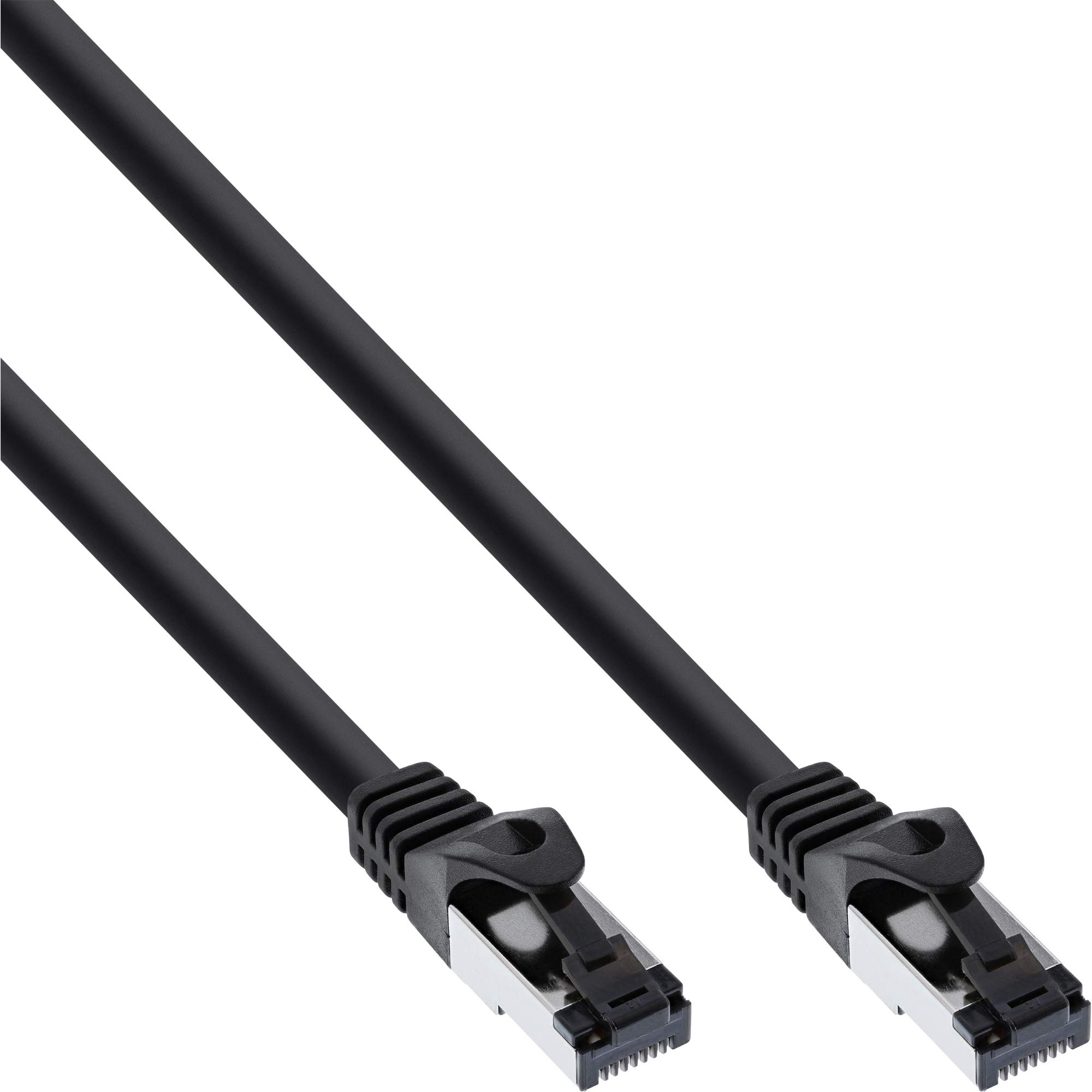InLine® Patch Cable S/FTP (PiMf), Cat.8.1, 2000 MHz, Halogen Copper, Black, 0.25 m